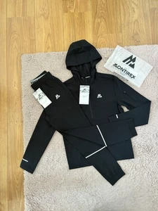 Montirex Junior Black Track 2.0 Matching Activewear Tracksuit Set Size Small - Picture 1 of 11