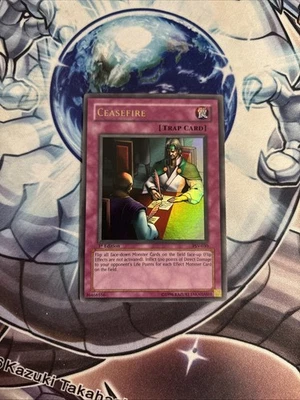 (39) Yu-Gi-Oh! TCG Ceasefire PSV-030 Ultra Rare 1st Edition LP - Image 1 of 4