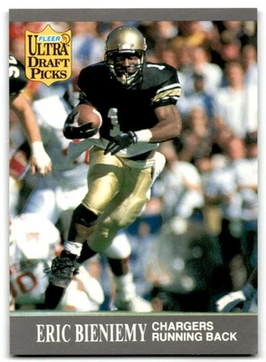 1991 Fleer Ultra Eric Bieniemy Rookie San Diego Chargers #280 - Image 1 of 2