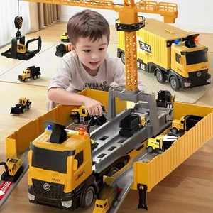Construction Toys Truck Crane for Kids - Yellow - Picture 1 of 8