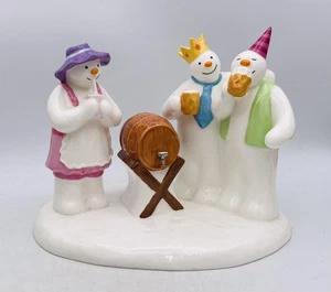 COALPORT Limited Edition SNOWMAN Figure - HAVING A PARTY - Picture 1 of 6