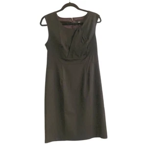 Vestido Vaina Mossimo Para Mujer Clásico Negro con Corpiño Plisado Talla 10 Usado  - Imagen 1 de 8