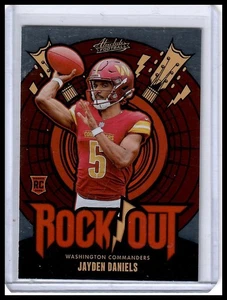 2024 Panini Absolute #RO-JDS Jayden Daniels Rock Out - Picture 1 of 2