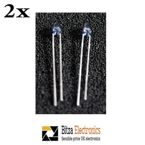 2x Kingbright L-93DP3BT 3mm NPN Silikon Fototransistor blau 940nm 30V - Bild 1 von 1