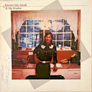 TOWNES VAN ZANDT At My Window *SIGNED!* UK LP Heartland HLD 003 NM/EX 1987 - Picture 1 of 5
