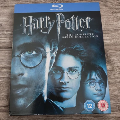 Harry Potter Complete 8-Film Collection (Blu-ray, 11-Disc ***UK***) Slipcase VG - Image 1 of 4