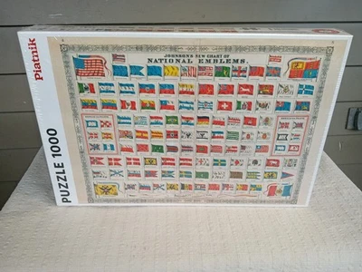Piatnik  553141  National Emblems   1000 Piece Jigsaw Puzzle New Sealed - Image 1 of 4