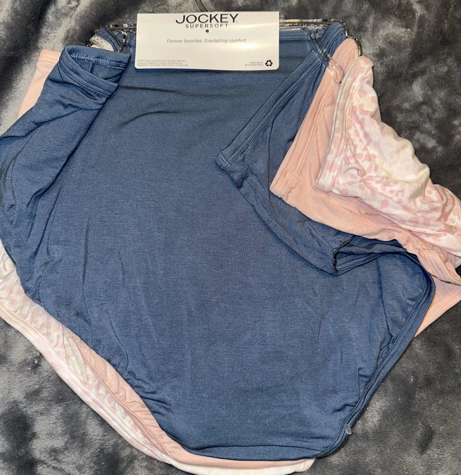 Jockey Supersoft Brief Panties 3 Pair Size 9 Style 2073