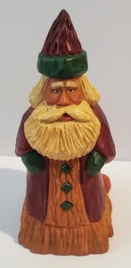 Kurt S. Adler Holz Resin Volkskunst Weihnachtsmann Figur "Überraschung" - Bild 1 von 11