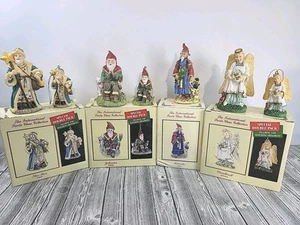Lot Of 4 International Santa Claus Collection- 4 Figurines 3 Ornaments 90's Vtg - Picture 1 of 9