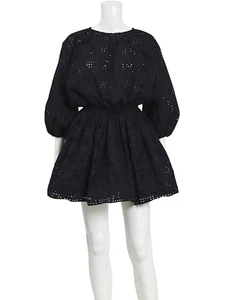 MATTEAU Black Crochet Broderie Dress AU 8 - Pre-Owned Good Condition - Picture 1 of 1