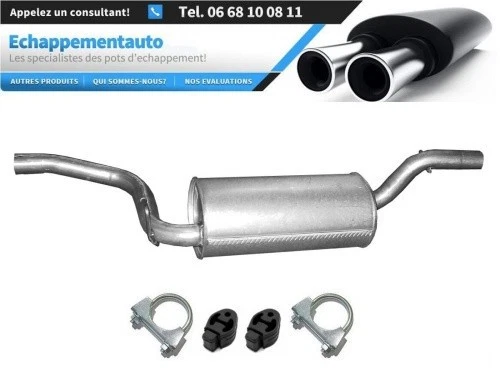 Ford Focus C-Max 1.6/1.8/2.0 03–10 Silencieux central avec homologation E - Photo 1/1