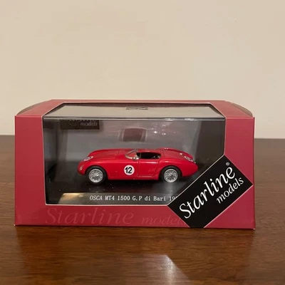 1:43 Starline OSCA MT4 G.P di Bari 1956 Gigi Villoresi Number 12 Red NIB  - Image 1 of 4
