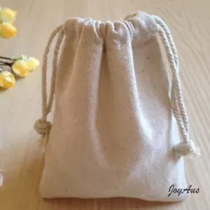 40x Vintage Natural Linen Pouch Bags Wedding Party gift Favor Bomboniere Packing - Picture 1 of 2