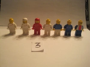 Lego Minifigures Lot of 7 mini fig miniature figures mixed space and others - Picture 1 of 8