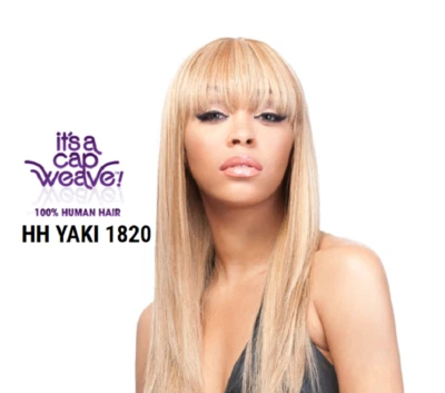 IT'S A WIG 100% HUMAN HAIR HH YAKY 1820 LONG STRAIGHT WIG STYLE WIG W/ BANGS - Image 1 of 4