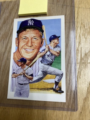 1991 Legends Mickey Mantle New York Yankees Postcard Cover