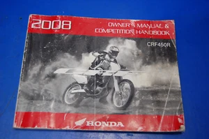 CRF450R 2008 06-08 HONDA MANUAL DE COMPETENCIA SERVICIO DE MANTENIMIENTO MANUAL DEL PROPIETARIO - Imagen 1 de 10