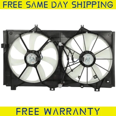 Conjunto de ventilador de refrigeración condensador de radiador de 1 pieza para LEXUS ES350 2007 2008 2009-2011 Foto 1 de 4