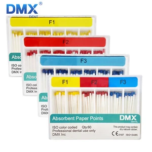 DMXDENT Absorbent Paper Points Fiber For Dental Root Endodontic Taper 0.06 F1-F3 - Picture 1 of 9