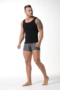 FAJA COLOMBIANA 3301 PARA HOMENS ABDOMEN CONTROL UNDERSHIRT SHAPER - Picture 1 of 21