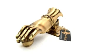 Handmade Antique Finish Hand Design Brass 6 Inch Door Knocker, Pack of 1 Pcs - Picture 1 of 5