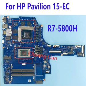For HP Pavilion 15-EC Laptop Motherboard R7-5800H GN20-P0-A1 DAG3HJMBAF0 Tested - Picture 1 of 3