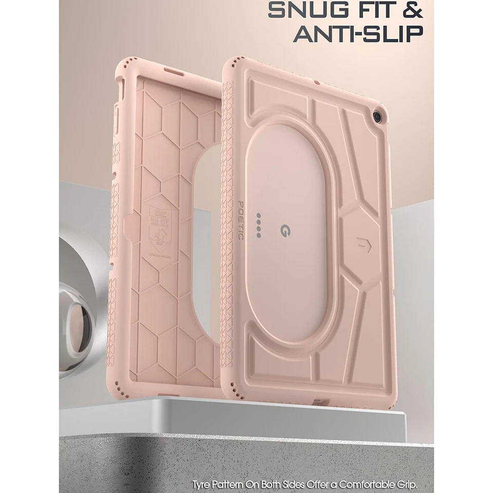 Poetic TurtleSkin 保护壳 适用于谷歌 Pixel Table 儿童友好硅胶保护套 玫瑰 — 第 1/4 张图片