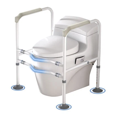 MARKENLOS Struttura WC stabile alzapersona 70-82cm, supporto fino a 200kg nuovo