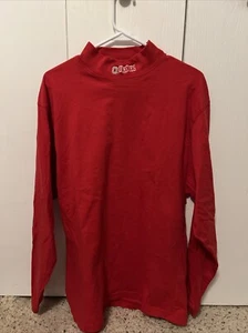 Vintage 90s Mens M Faded Ohio State University Mock Neck Long Sleeve T-Shirt - Picture 1 of 6