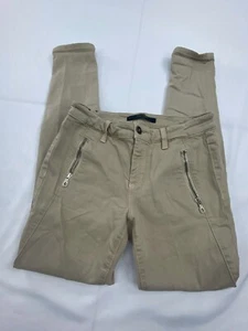 Pantalones caqui Joe's para mujer talla 27 tostados pierna ajustada bolsillos con cremallera mezcla de algodón - Imagen 1 de 12