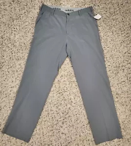 Adidas Men's Flat Front Casual Chino Golf Pants 34x30 Gray - Picture 1 of 13