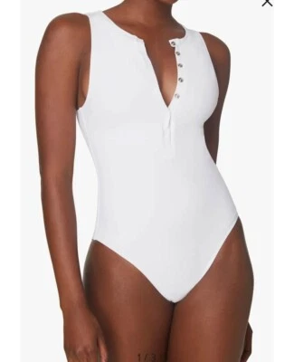 Andie Swim Малибу цельный LT белый размер S высокий розничной $128 - Изображение 1 из 3