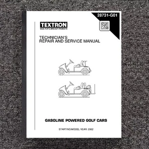 Golf Cart Gas Service Repair Workshop Manual Fits 2002-2007 EZGO GAS  2873 - Picture 1 of 23