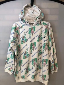 Vintage 90s Beverly Hills Polo Club Pullover Raglan Sleeve Hoodie Size M - Picture 1 of 12