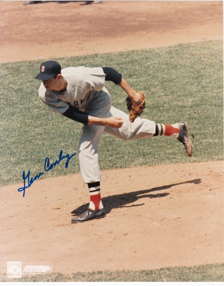 GENE CONLEY   BOSTON RED SOX   ACTION SIGNED 8x10 Foto 1 de 1