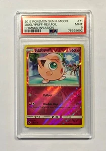 2017 Pokémon #71 Jigglypuff (Rev. Foil Holo) PSA 9 (Pop 7)!!! Nur 6 höher!!! - Bild 1 von 2