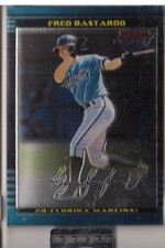 2002 Bowman Chrome Uncirculated Marlins Baseball Card #167 Fred Bastardo /350