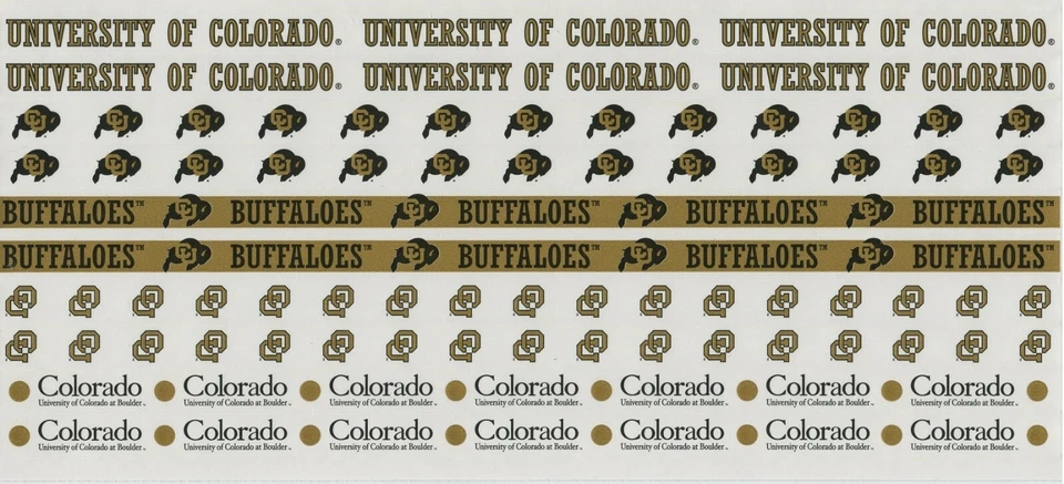 Álbum de recortes borde blanco de búfalos de la Universidad de Colorado NCAA 12" Foto 1 de 1