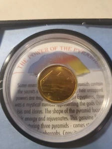 1984 Egypt coin 1 Piastre PYRAMIDS sweet high grade uncirculated jewerly - Picture 1 of 3