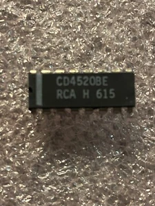 CD4520BE IC CMOS DUAL BINARY UP-COUNTER 16-PIN DIP RCA (1 PER LOT) - Picture 1 of 4