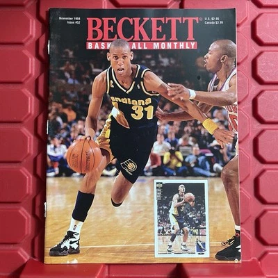 Beckett Basketball Monthly Reggie Miller Karl Malone 52 November 1994 - Image 1 of 2
