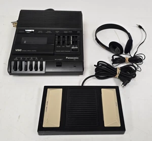 Panasonic RR-830 VSC Trascrittore a cassetta con pedale RP-2692 e cuffie - Foto 1 di 11