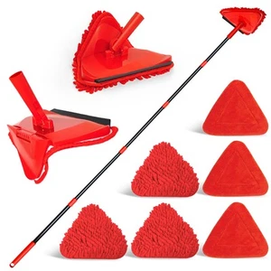 Wall Mop Cleaner with 80 inches Long Handle, 180° Folding Ceiling Cleaning To... - Picture 1 of 6