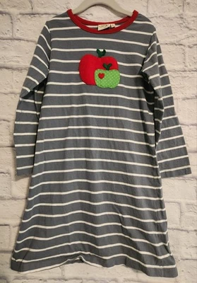 Vestido Luigi Niños Talla 7 Apliques Manzanas Regreso al Cole Niñas Usado en Excelente Condición Libre de Humo  Foto 1 de 4