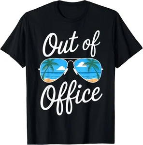 Vacation Out Office Beach Summer Tropical Travel T-Shirt Hoodie - Picture 1 of 13