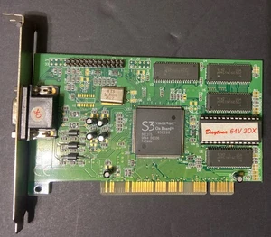 Graphics Card PCI Daytona S3 ViRGE/DX 4MB EDO 64V 3DX REV:C VGA - Picture 1 of 3