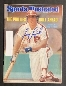 Greg Luzinski Firmado Agosto 1977 Béisbol Deportes Ilustrados SI Revista Filis - Imagen 1 de 6