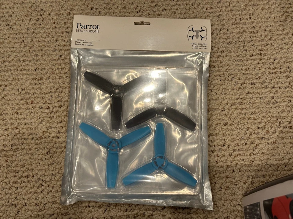 Parrot Bebop Drone Spare Propellers (Blue) NEW IN SEALED PACKAGING! Foto 1 de 1