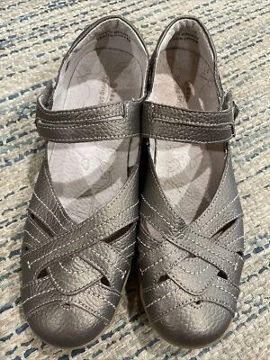 Spring Step Bronze Leather Luvett Mary Janes Flat Shoes Women's Size 9 / 40 - Image 1 of 4